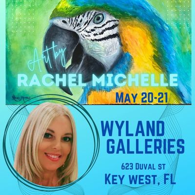 Rachel Michelle at Wyland Galleries Key West May 20-21st  2022
